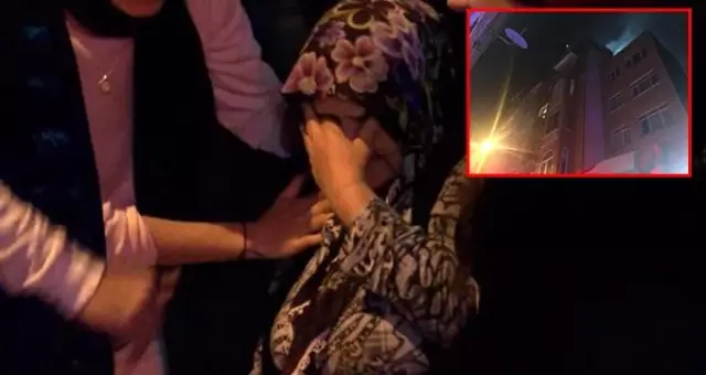 Beyoğlu'nda yaşlı kadın, evin yanışını gözyaşları içinde izledi Beyoğlu'nda yaşlı kadın, evin yanışını gözyaşları içinde izledi