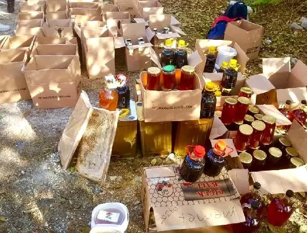 Eskişehir'de 155 kilo izinsiz üretilen bal ele geçirildi