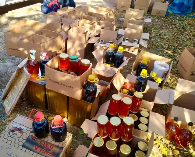 Eskişehir'de 155 kilogram sahte bal ele geçirildi Eskişehir'de 155 kilogram sahte bal ele geçirildi