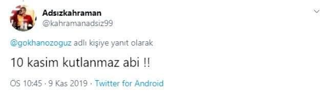 Gökhan Özoğuz'un 10 Kasım paylaşımı sosyal medyada tepki gördü