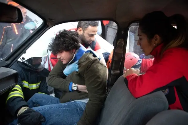 Gümüşhane'de AFAD tatbikatı Gümüşhane'de AFAD tatbikatı