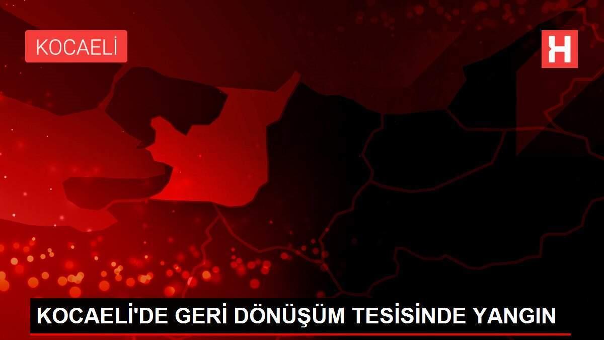 KOCAELİ'DE GERİ DÖNÜŞÜM TESİSİNDE YANGIN