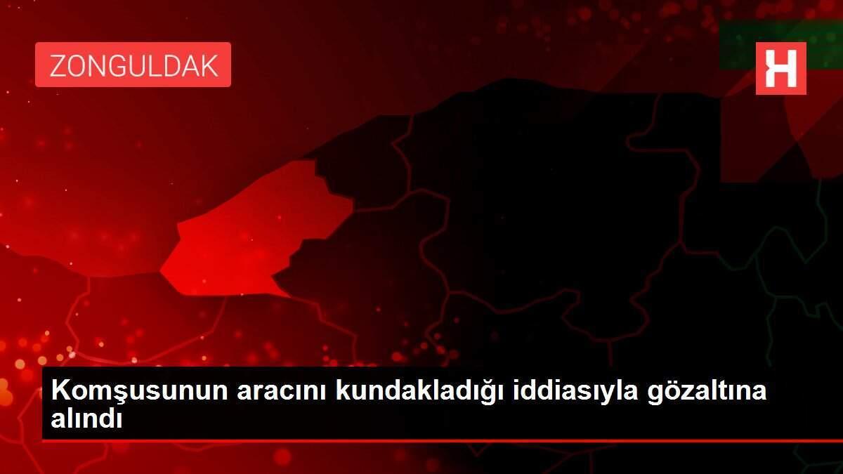 Komşusunun aracını kundakladığı iddiasıyla gözaltına alındı