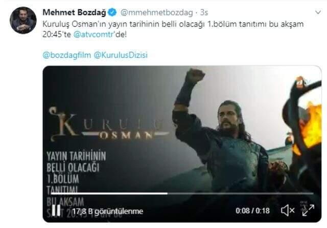 Kuruluş Osman dizisinin yayın tarihi belli oldu! İşte Kuruluş Osman'ın ilk bölüm tanıtımı