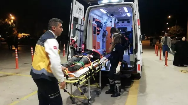 Motosikletli kurye yaralandı