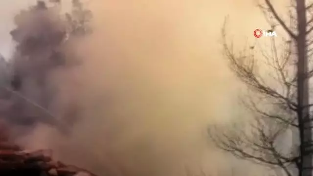 Seydikemer'de anız yangını ormana sıçradı Seydikemer'de anız yangını ormana sıçradı