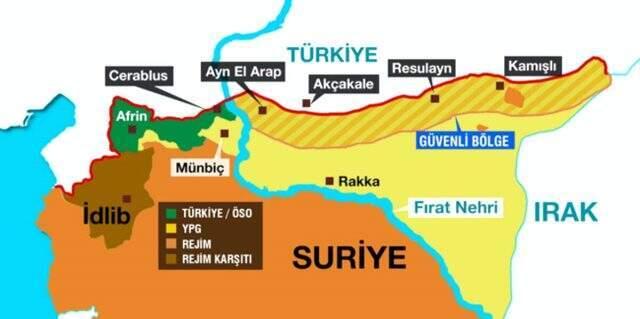 Terör örgütü YPG/PKK mensuplarına ait konvoy, Türkiye'den görüntülendi