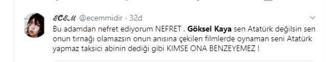 Atatürk'e benzeyen Göksel Kaya'ya sosyal medyada tepkiler devam ediyor