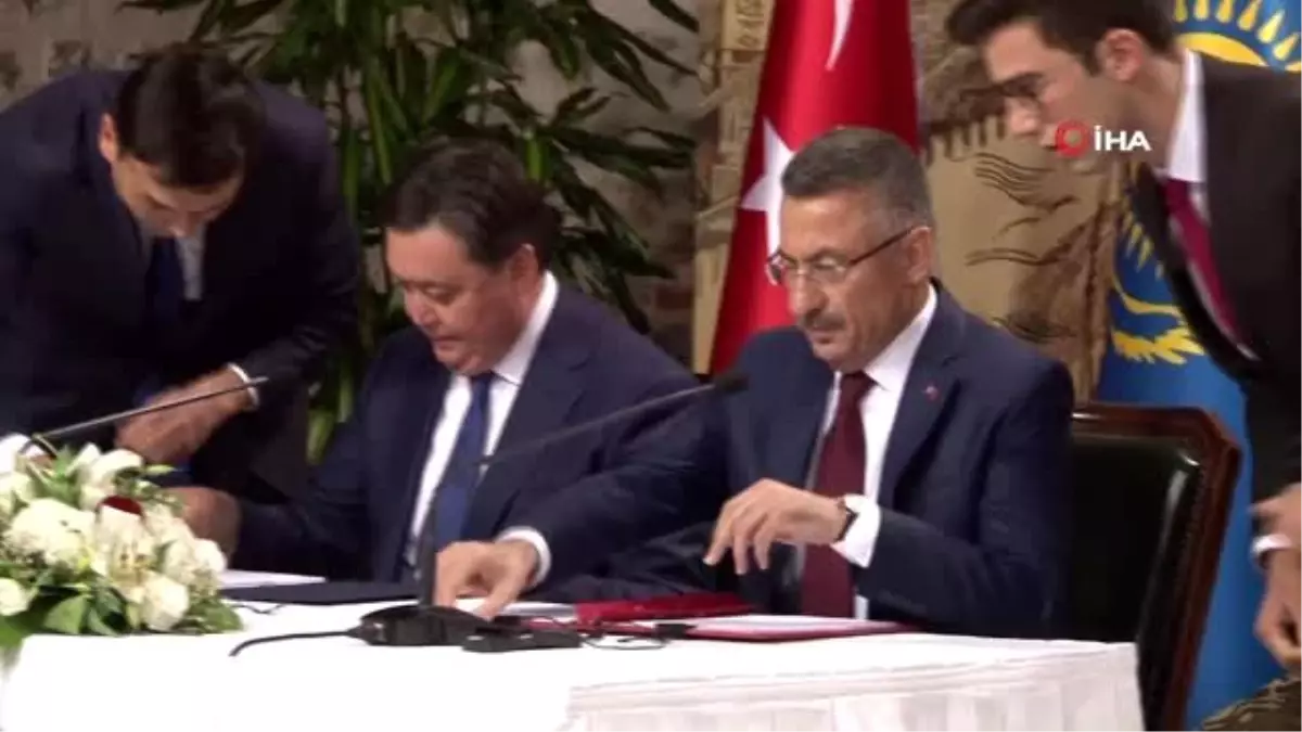 Cumhurbaşkanı Yardımcısı Oktay, ''İş formunda toplam 19 anlaşma ile yaklaşık 1,4 milyar tutarında...