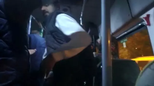 Kadını taciz etti,
