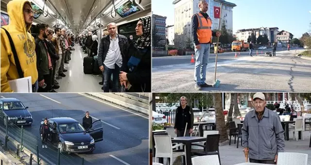 Saat 9'u 5 geçe Türkiye'de hayat, 2 dakikalığına durdu