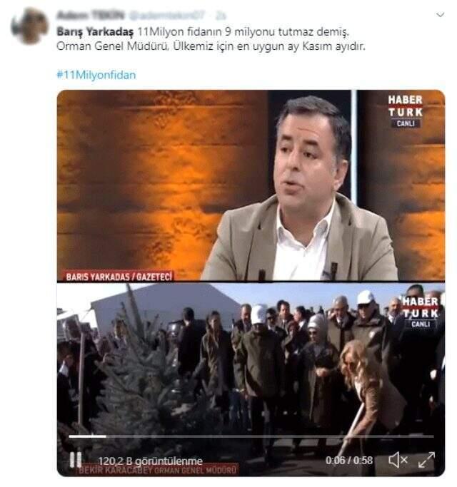 Barış Yarkadaş, fidan dikimine ilişkin yaptığı açıklamalarla komik duruma düştü