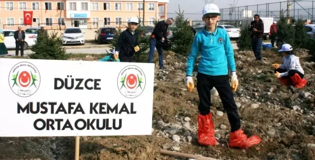 Düzce'de 61 noktada 40 bin fidan dikildi Düzce'de 61 noktada 40 bin fidan dikildi