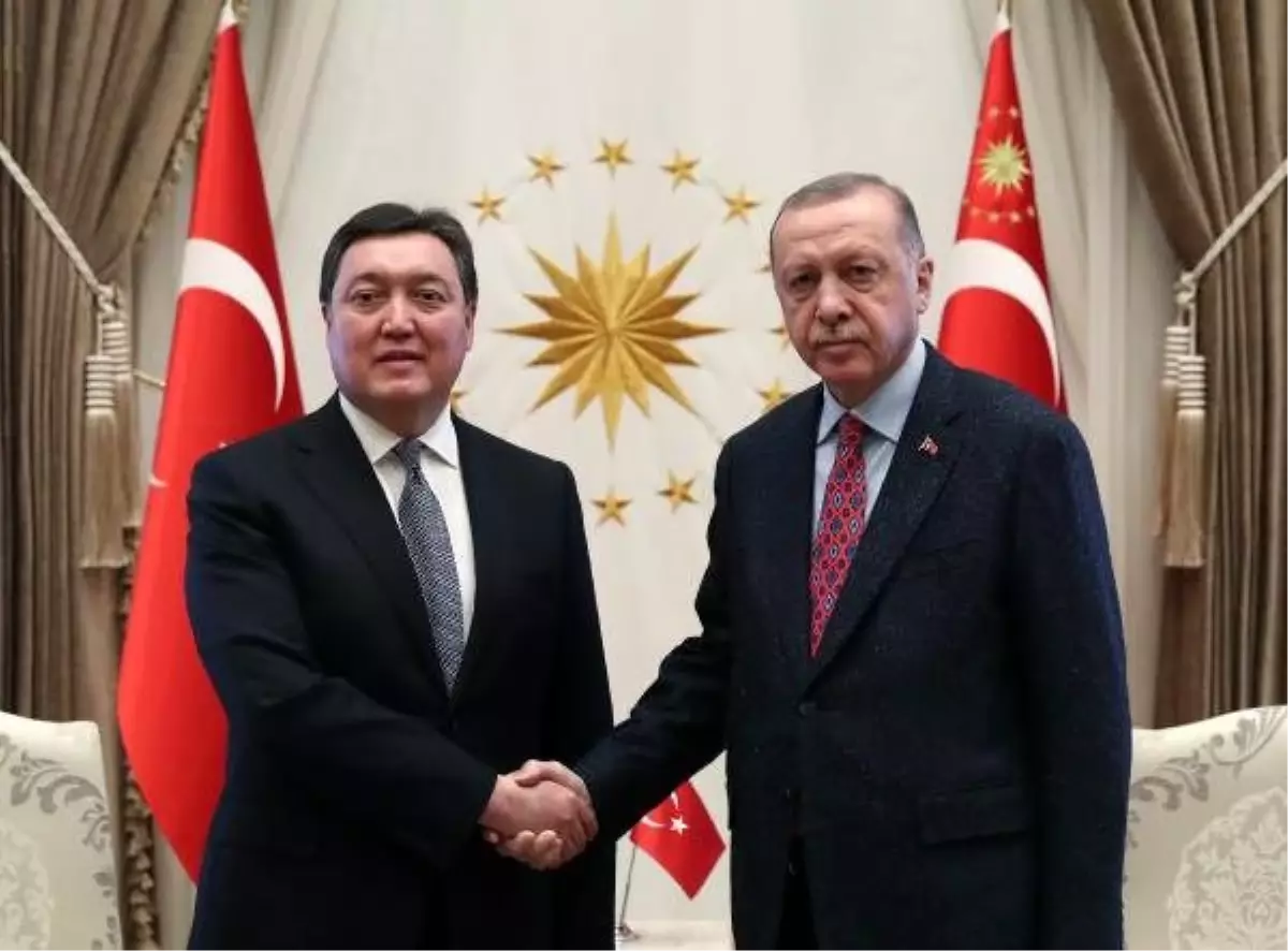 Erdoğan, Kazakistan Başbakanı Mamin'i kabul etti