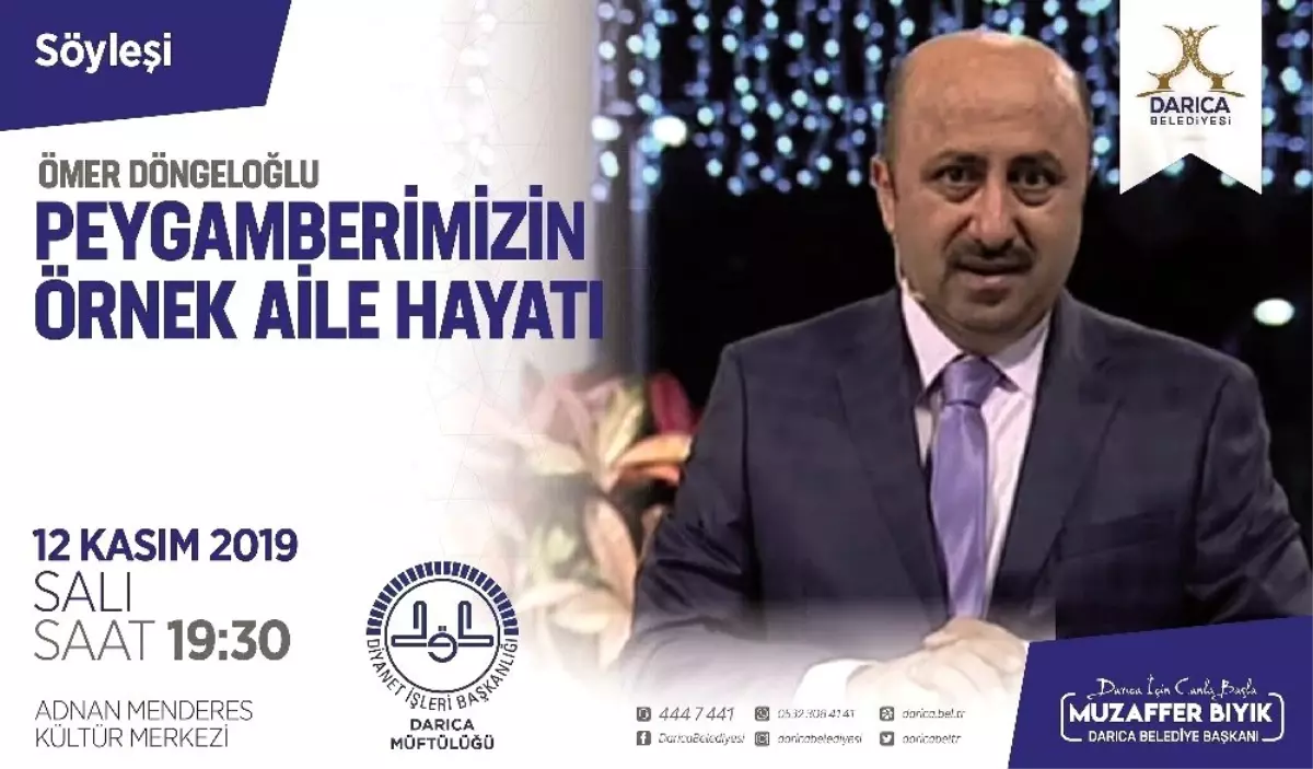 İlahiyatçı yazar Döngeloğlu Darıca'da Peygamberimizin hayatını anlatacak