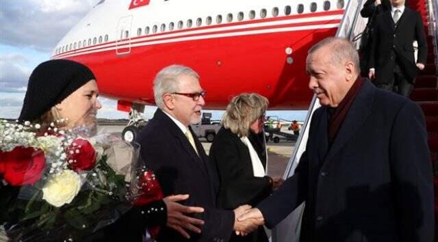 Cumhurbaşkanı Erdoğan'ın uçağı Washington'a indi
