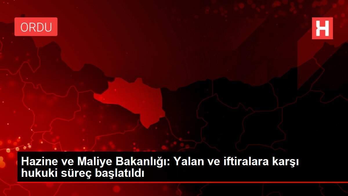 Hazine ve Maliye Bakanlığı: Yalan ve iftiralara karşı hukuki süreç başlatıldı Hazine ve Maliye Bakanlığı: Yalan ve iftiralara karşı hukuki süreç başlatıldı