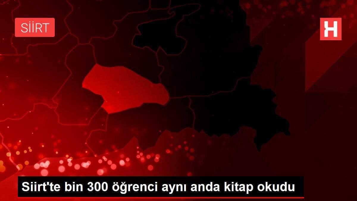 Siirt'te bin 300 öğrenci aynı anda kitap okudu