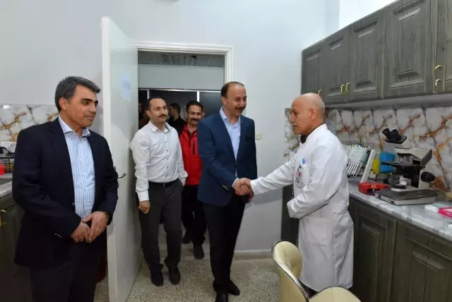 Vali Erin Resulayn'da incelemelerde bulundu Vali Erin Resulayn'da incelemelerde bulundu