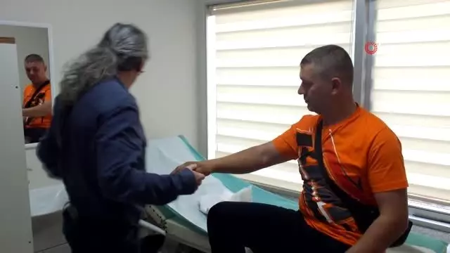 Kırık koluyla yarışa devam edip Türkiye üçüncüsü oldu Kırık koluyla yarışa devam edip Türkiye üçüncüsü oldu