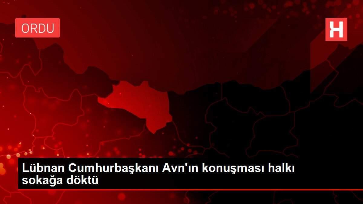 Lübnan Cumhurbaşkanı Avn'ın konuşması halkı sokağa döktü