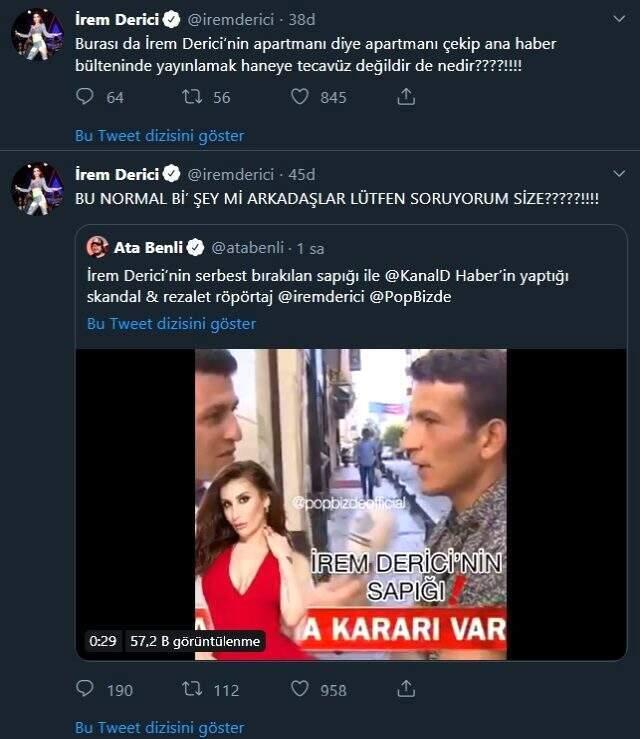 Şarkıcı İrem Derici'yi taciz ettiği iddia edilen adam pişman olduğunu söyledi
