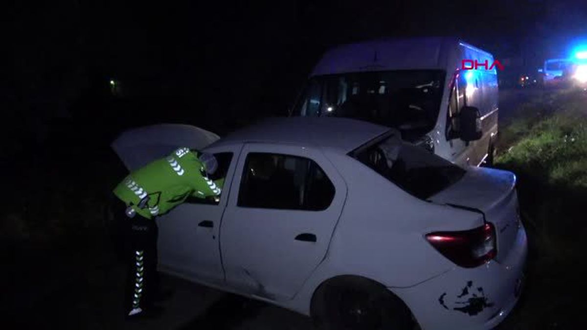 Tekirdağ minibüsle çarpışan otomobilin sürücüsü öldü