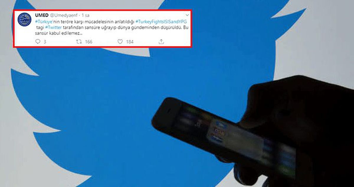 Türkiye'nin terörle mücadelesinin anlatıldığı etikete Twitter sansür uyguladı