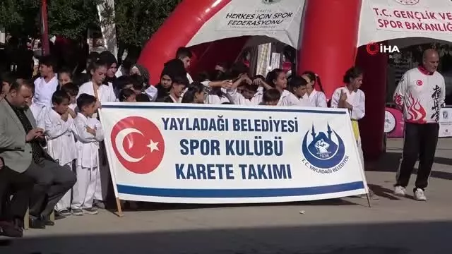 Yayladağı'nda herkes için spor etkinliğ Yayladağı'nda herkes için spor etkinliğ