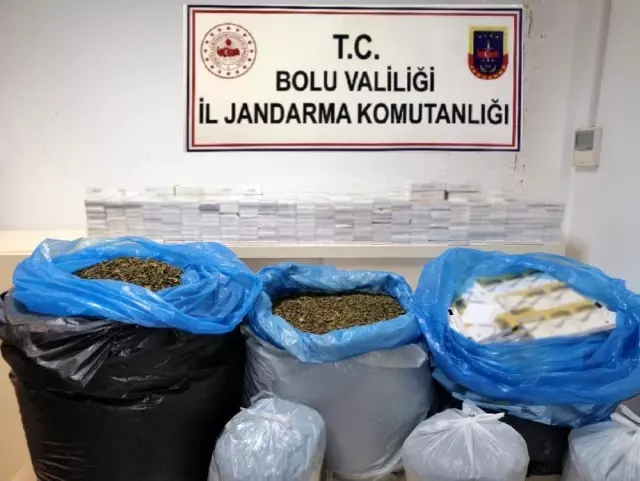 Bolu'da kaçak çay ve sigara operasyonu: 16 gözaltı