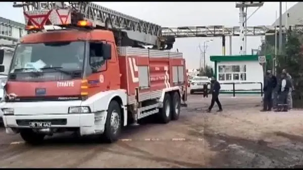 Bursa'da süt fabrikasında yangın