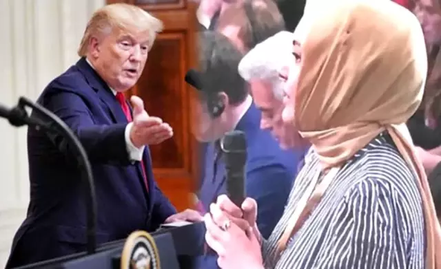 Erdoğan ve Trump'ın ortak basın toplantısına Hilal Kaplan damga vurdu Erdoğan ve Trump'ın ortak basın toplantısına Hilal Kaplan damga vurdu