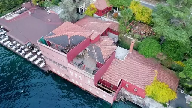 (Özel) Geminin çarptığı yalının son hali havadan görüntülendi (Özel) Geminin çarptığı yalının son hali havadan görüntülendi