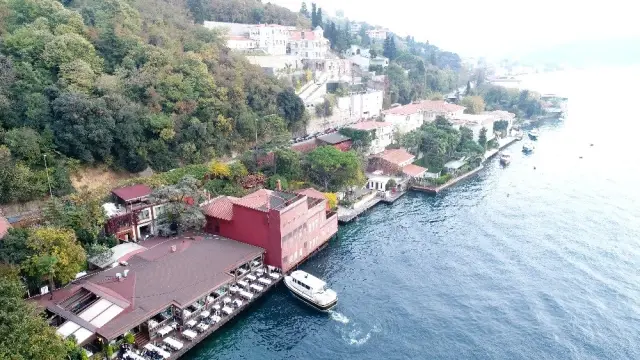 (Özel) Geminin çarptığı yalının son hali havadan görüntülendi (Özel) Geminin çarptığı yalının son hali havadan görüntülendi