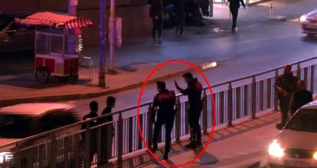 Polisten kaçan şahıs, metrobüs yoluna girerek izini kaybettirdi