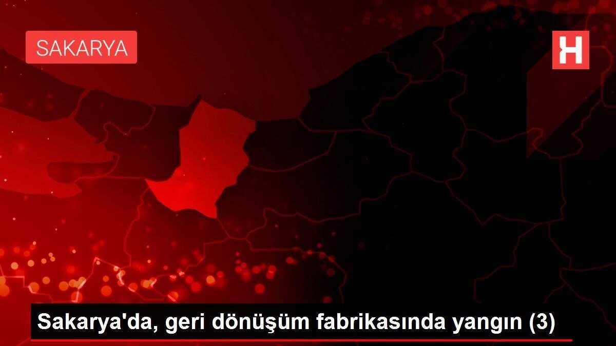 Sakarya'da, geri dönüşüm fabrikasında yangın (3)