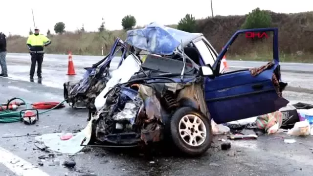 Tekirdağ'da yağış kaza getirdi: 2 ölü, 3 yaralı Tekirdağ'da yağış kaza getirdi: 2 ölü, 3 yaralı