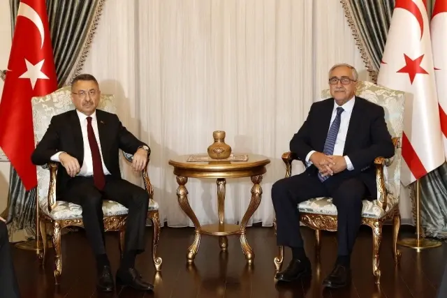 Akıncı, Cumhurbaşkanı Yardımcısı Oktay başkanlığındaki heyeti kabul etti Akıncı, Cumhurbaşkanı Yardımcısı Oktay başkanlığındaki heyeti kabul etti