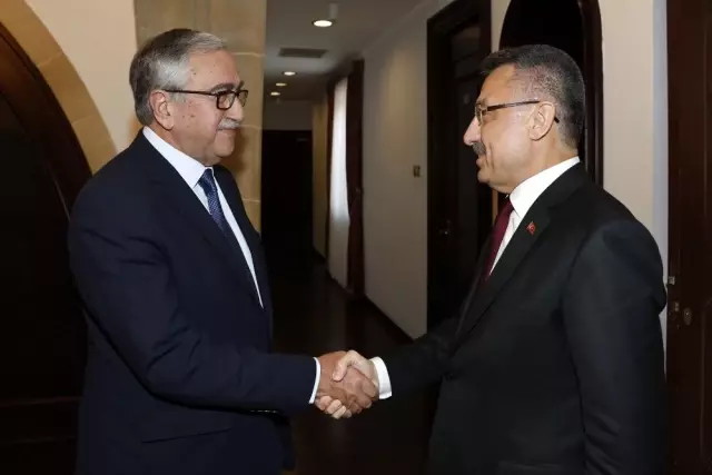 Akıncı, Cumhurbaşkanı Yardımcısı Oktay başkanlığındaki heyeti kabul etti Akıncı, Cumhurbaşkanı Yardımcısı Oktay başkanlığındaki heyeti kabul etti