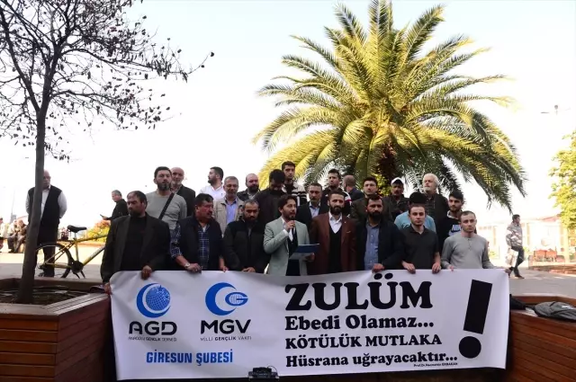 Giresun'da İsrail'in Gazze'ye saldırıları kınandı