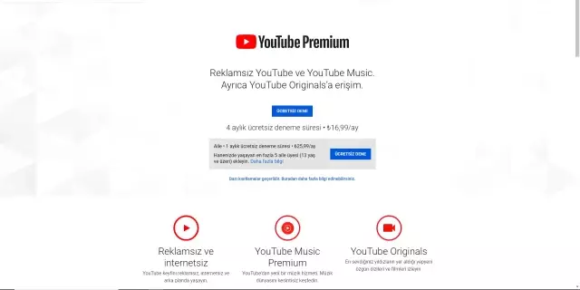 Merakla Beklenen YouTube Servisi YouTube Premium Türkiye'de Kullanıma Sunuldu Merakla Beklenen YouTube Servisi YouTube Premium Türkiye'de Kullanıma Sunuldu