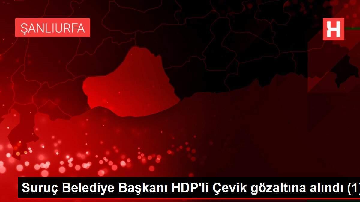 Suruç Belediye Başkanı HDP'li Çevik gözaltına alındı (1)