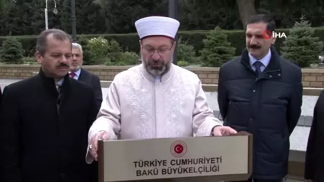 - Diyanet İşleri Başkanı Erbaş, Bakü'de Azerbaycan ve Türk Şehitliklerini Ziyaret Etti- Erbaş,... - Diyanet İşleri Başkanı Erbaş, Bakü'de Azerbaycan ve Türk Şehitliklerini Ziyaret Etti- Erbaş,...