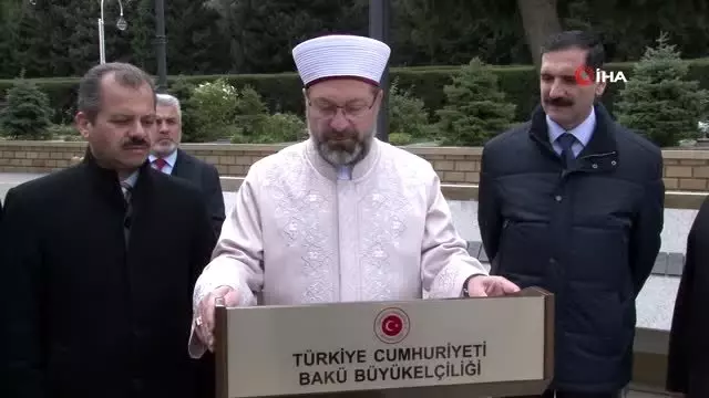 - Diyanet İşleri Başkanı Erbaş, Bakü'de Azerbaycan ve Türk Şehitliklerini Ziyaret Etti- Erbaş,... - Diyanet İşleri Başkanı Erbaş, Bakü'de Azerbaycan ve Türk Şehitliklerini Ziyaret Etti- Erbaş,...