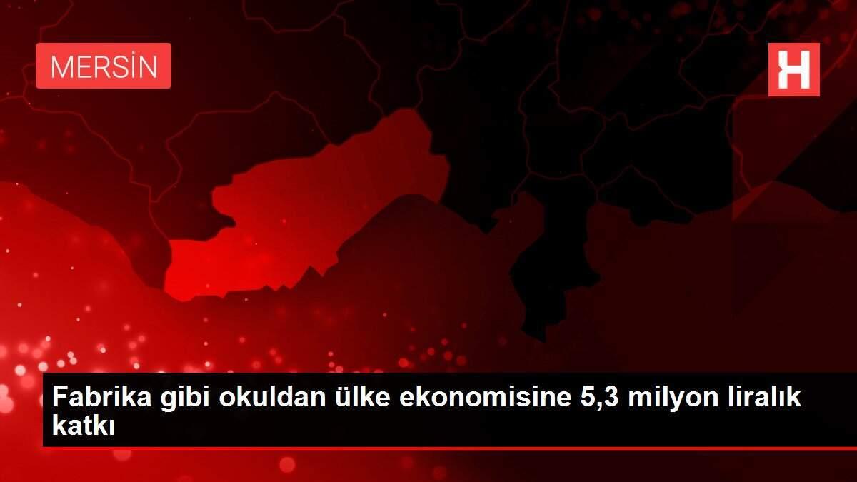 Fabrika gibi okuldan ülke ekonomisine 5,3 milyon liralık katkı
