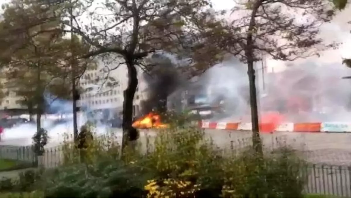 Sarı yelekliler eylemlerinin birinci yılında yine çatışma çıktı