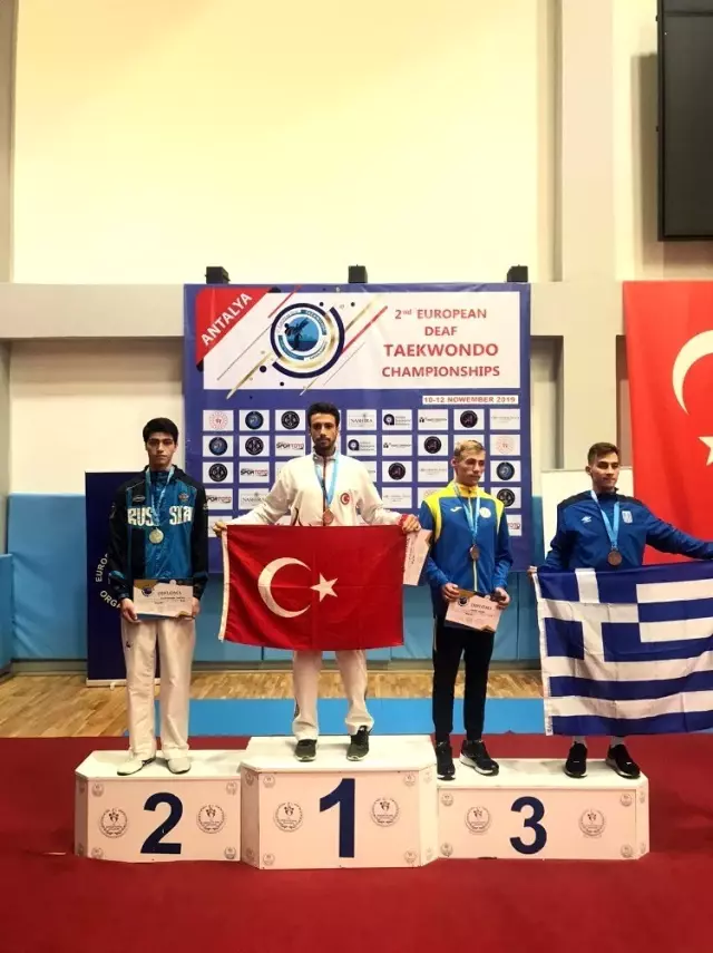 İşitme engelli milli sporcu Ahmet Hakan Tuna, Avrupa şampiyonu oldu İşitme engelli milli sporcu Ahmet Hakan Tuna, Avrupa şampiyonu oldu