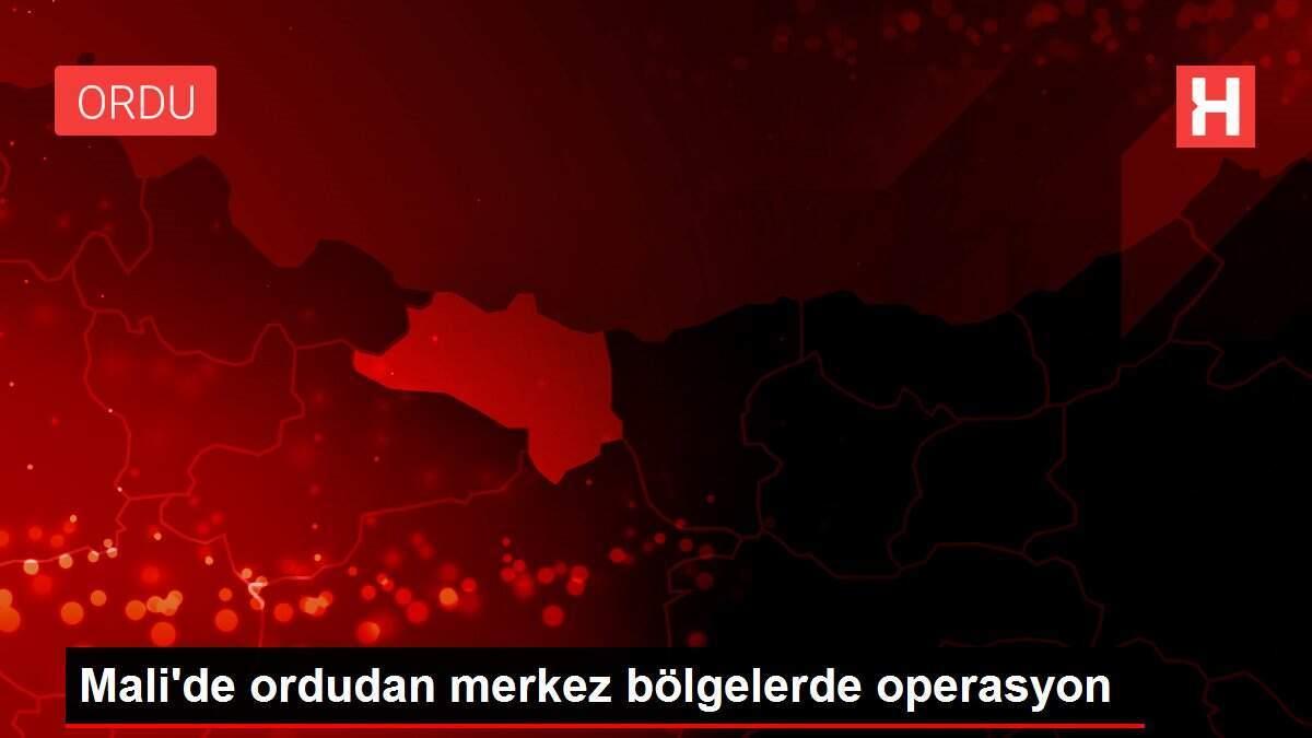 Mali'de ordudan merkez bölgelerde operasyon