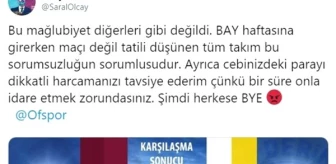 Ofspor Başkanı Olcay Saral, futbolcularını tehdit etti!