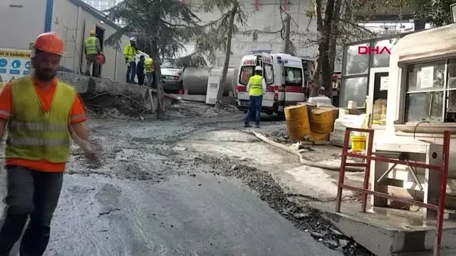 Akm inşaatında kaza; 1 işçi yaralandı Akm inşaatında kaza; 1 işçi yaralandı